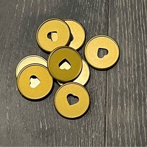 The Happy Planner Gold Heart Expander Rings